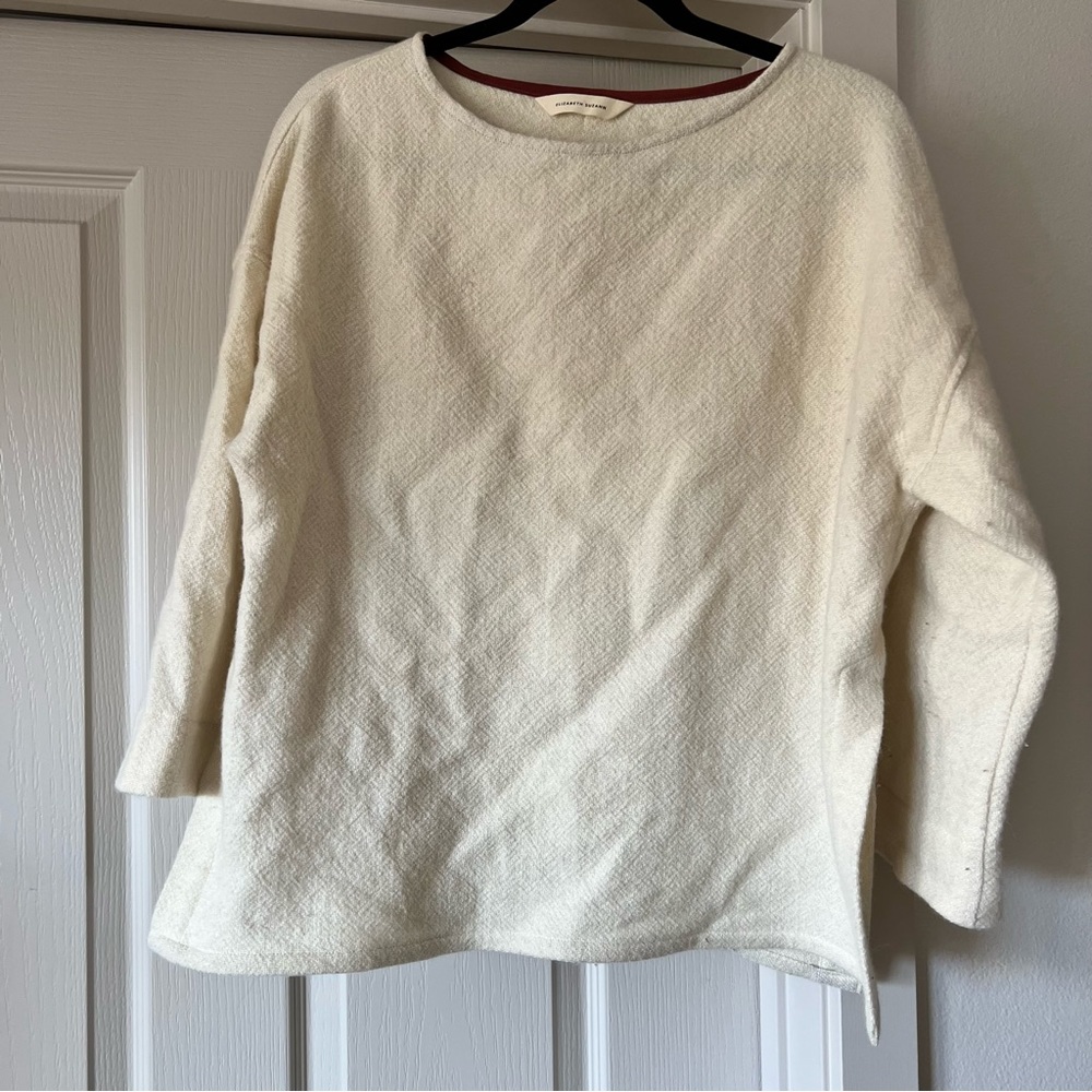 Elizabeth Suzann Natural Wool sample sweater